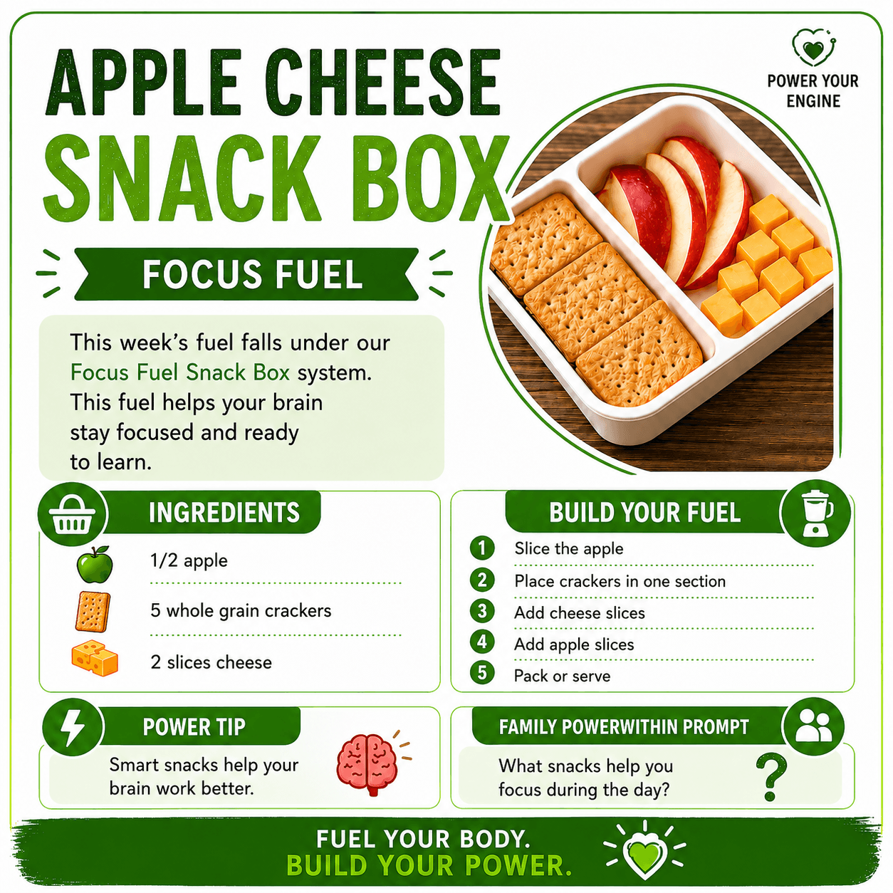 Apple Cheese Snack Box